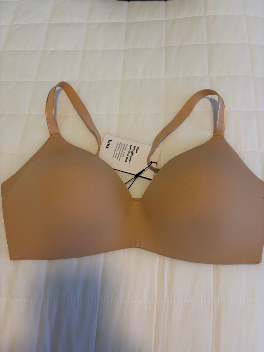 knix Smooth Nude Wireless T-Shirt Bra